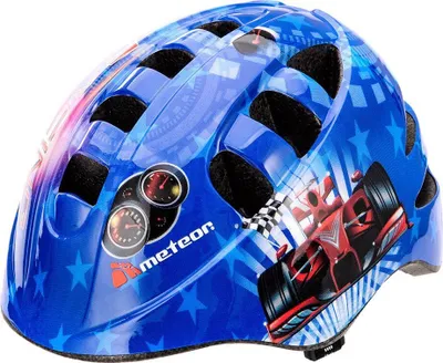 Produktbild von Meteor Schutzhelm, Kinderhelm, Fahrradhelm, Rollschuhe, MA-2 Helm Kinderfahrradhelm Helm, größe M 52-56 cm Racing