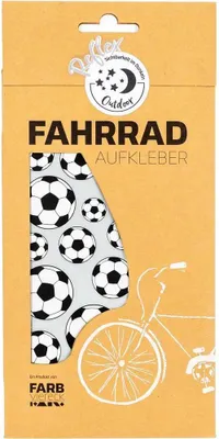 Produktbild von FARBviereck Fahrradaufkleber Fussball Reflex