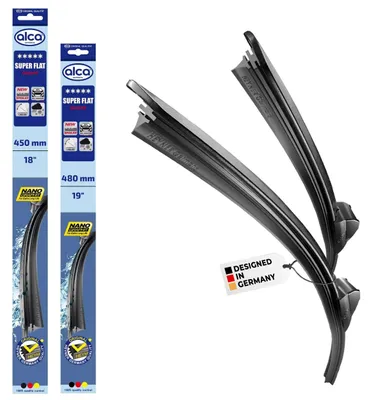 Produktbild von alca® Scheibenwischer für MINI COOPER 03.2014 - 02.2024, SUPER FLAT Flachbalkenwischer, extraflaches Design, Flexibel, Nanographitbeschichtung