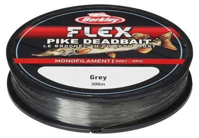 Immagine prodotto di Berkley Flex Pike Deadbait 300m 0,30mm 6,80kg grigio