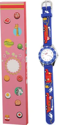Zdjęcie produktu dla Dziecięcy zegarek na rękę z paskiem PVC Wodoodporny zegarek kwarcowy Chłopcy Dziewczynki Giftblue