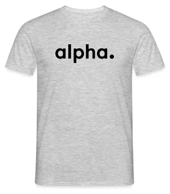 Produktbild von Spreadshirt Stromberg Firmenschriftzug von Alpha Männer T-Shirt, S, Grau meliert