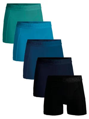 Produktbild von Muchachomalo Herren Boxershorts – 5er Pack – Baumwolle Stretch – Bequeme Unterwäsche – Größe L - LCSOLID1010-136