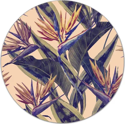 Produktbild von Glas-Herdabdeckplatte Glaskeramikkochfeld-Abdeckung Schneideplatten - 40 cm - Hawaii-Blume Blatt
