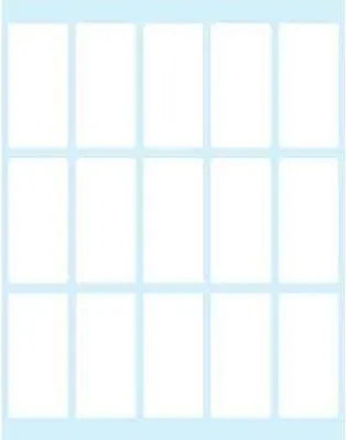 Produktbild von Tico E-4622, Weiß, Rechteck, Permanent, Weiss auf Blau, 46 x 22, Universal