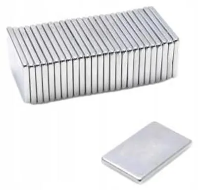 Produktbild von Top Magnesy - 20 Stück Neodym Magnete 25x15x2 mm N38 - extra starke Haftmagnete für Montage, Werkstatt & Industrie