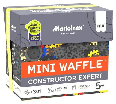 Obrázok produktu pre MARIOINEX Miniatúrne stavebné vafľové kocky Konštruktér Expert, 301 dielov
