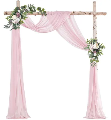 Obrázek produktu pro Svatební dekorace – průsvitná záclona z tylu, rozměry 75 x 600 cm