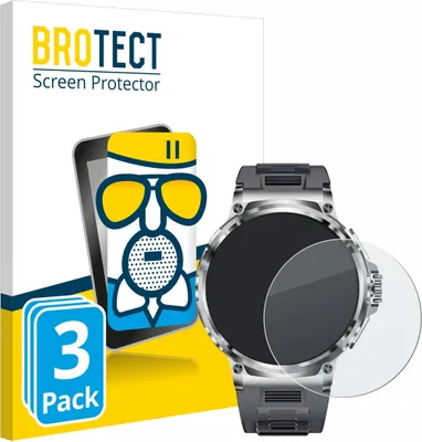 Produktbild von 3x BROTECT Entspiegelungs Schutzglas für Smartwatch V69 1.85" Schutzfolie Panzer Folie Glas Display Schutz matt