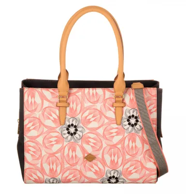 Produktbild von Oilily Flower Swirl Carry All Pink Flamingo Schultertasche