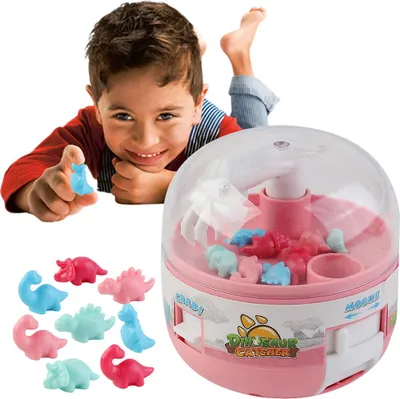 Obrázek produktu pro Mini Claw Machine dinosaurus hračka pro děti ceny hra s 8 malými dinosaury - narozeninové dárky chlapci dívky