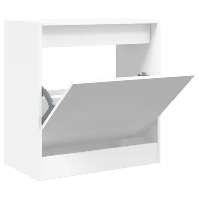 Produktbild von vidaXL Schuhschrank Weiß 60x34x63,5 cm Holzwerkstoff