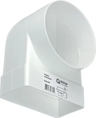 Produktbild von easyPART passend für 10020023 EUROPART NEU UNIVERSAL Umlenkstück 90° 100er Flach Rund Abluft Dunstabzugshaube Trockner