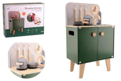 Imagen del producto de Joueco - Cocina de madera con accesorios de plástico