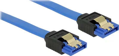 Obrázek produktu pro DeLOCK 84979, 0,5 m, SATA III, SATA 7-pin, SATA 7-pin, Samec/samec, Černá, Modrá