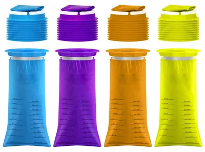 Productafbeelding van Ringvaste Poepzakken (40 Stuks, 4 Kleuren)