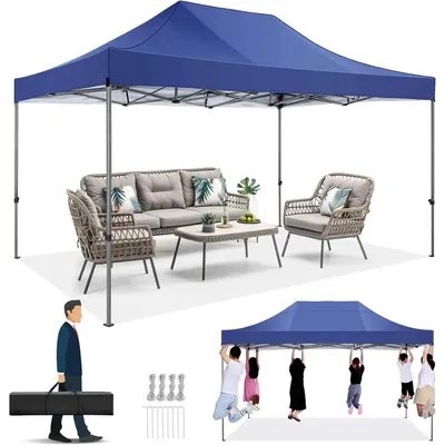 Produktbild von Gartenpavillon – Pop-up-Markise – Überdachung – Zelt – Markise – Faltzelt – Wasserdicht, 420D Oxford