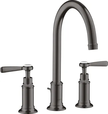 Produktbild von 3-Loch Waschtischarmatur AXOR MONTREUX 180 DN 15 m Hebelgr. m ZAG 1 1/4Zoll bru bl brushed black chrome