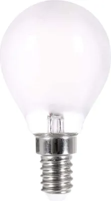 Obrázok produktu pre LightMe LED žiarovka s vláknom, kvapkovitý tvar, 4 W = 40 W, E14, matná, 470 lm, teplá biela, 2700 K, stmievateľná