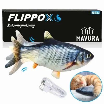 Produktbild von FLIPPOX The Original - elektrická hračka pro kočky USB Fish