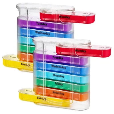 Produktbild von Wöchentliche Pillenorganizer Set mit AM/PM Fächern