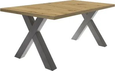 Produktbild von Esstisch ausziehbar Eike 3 140 x 90 x 75 Esszimmertisch Graphit/Asteiche 13402-140