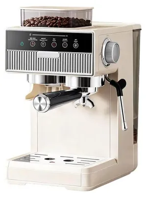Produktbild von Kaffeemaschine mit Mahlwerk - Espressomaschine - 1350 W - 20 Mahlgrade - Duales Brühsystem - Dampfmilchaufschäumer - Cold Brew - EU-Stecker