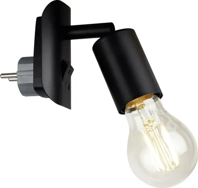 Productafbeelding van Briloner wandlamp Batita, zwart, fitting E14, max. 25 W