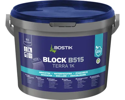 Produktbild von Bostik Block B515 Terra 1K 12Liter Eimer Bitumen Dickbeschichtung