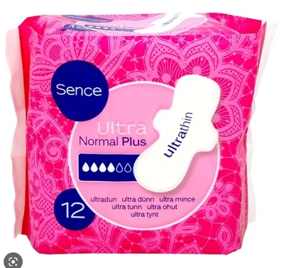 Zdjęcie produktu dla Sence, Ultra Normal Plus, Podpaski, 12 sztuk (PRODUKT Z NIEMIEC)