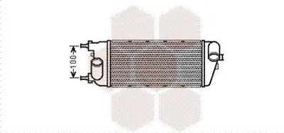 Produktbild von VAN WEZEL 17004391 Ladeluftkühler LLK für FIAT 500 (312) Turbo Intercooler