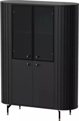 Produktbild von Hochwertige Vitrine APEX – Schwarz