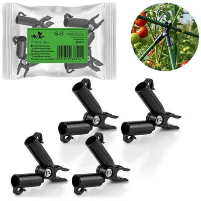 Produktbild von 11-mm-Pflanzenpfahlverbinder, Schwarz, 4er-Pack