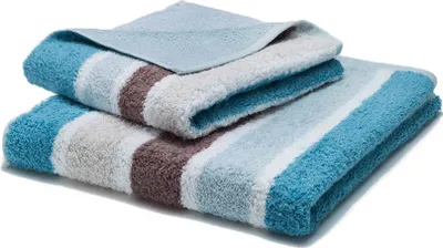 Produktbild von grace grand spa Handtuch Premium in gestreifter Optik Premium türkis One Size