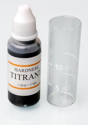 Wasserhärte-Testset, Titrierlösung, 15 ml, inkl. Messbecher