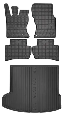 Obrázek produktu pro Gumové autokoberce SolidPRO + vana kufru DryZone pro: Jaguar F-Pace 2016-2020 SUV 5 ks
