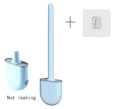 Obrázek produktu pro Toaletní kartáč, ergonomická rukojeť, hygienický design, styl 2, modrý