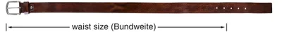 Produktbild von Leonardo Verrelli Herren Gürtel 100% Echtleder, 110-130 cm, kürzbar
