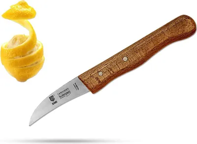 Produktbild von SMI Obstmesser Schälmesser Gebogen Solingen Küchenmesser Kohlenstoffstahl nicht rostfrei