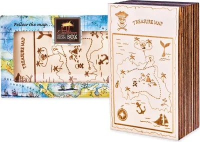 Immagine prodotto di Eureka Brain Puzzle Scatola di legno per la fuga - Gioco di puzzle con scatola segreta dei Caraibi