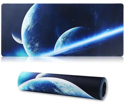 Produktbild von Großes Gaming-Mauspad 70x30cm mit rutschfester Gummibasis und genähten Kanten