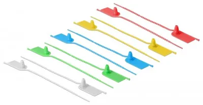 Productafbeelding van Kabelbinders met labelveld, 205 mm x 2,8 mm (10 stuks, in verschillende kleuren)