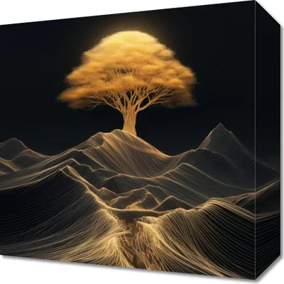 Produktbild von Bild 30x30cm Energiebäume