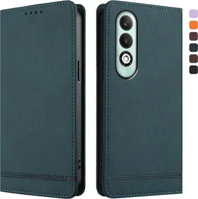 Obrázek produktu pro Pouzdro pro Oppo K12X 5G, retroPolyuretankožené flip pouzdro s stojánkem a přihrádkami na karty Zelený