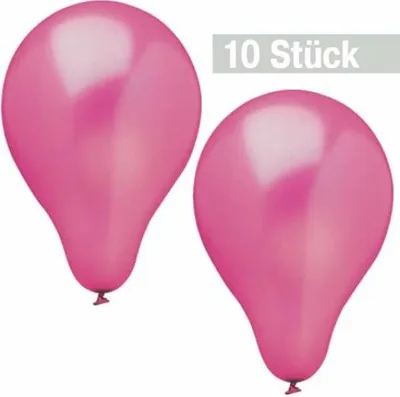 Produktbild von 10 Luftballons Ø 25 cm pink "Metallic"