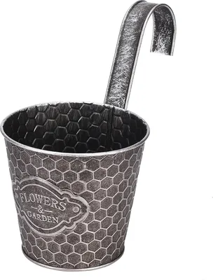Obrázok produktu pre Kovový nástenný kvetináč, kvetináč, nástenný kvetináč, nástenný kvetináč, rustikálne koše na rastliny