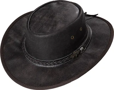 Produktbild von Westernhut Cowboy Biker Lederhut »Blake« Schwarz
