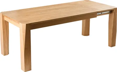 Produktbild von BELIANI Ausziehbarer Esstisch Helle Esche MDF Platte Holzoptik 160/200 x 90 cm Rechteckig Modernes Design Esszimmertisch
