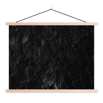 Produktbild von MuchoWow® Textilposter Schwarz - Weiß - Höhle - Stein - Natur 40x30 cm mit holzfarbenen Rahmen - Bilder