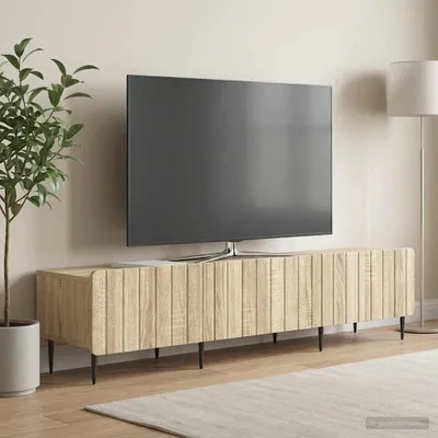 Obrázek produktu pro vidaXL TV skříňka Sonoma dub 147 x 34,5 x 32 cm dřevotřísková deska